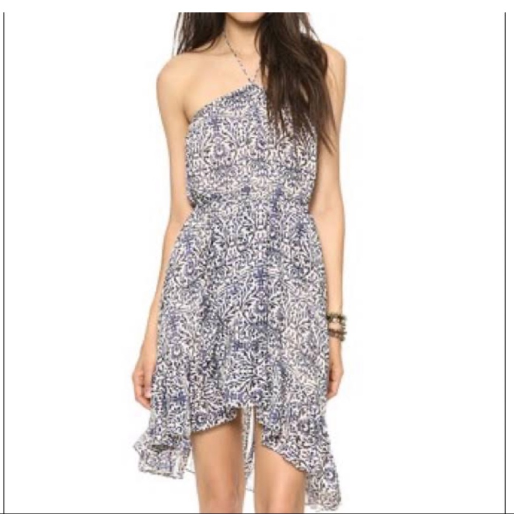 Free People Safari Blouson Strapless Dress M
